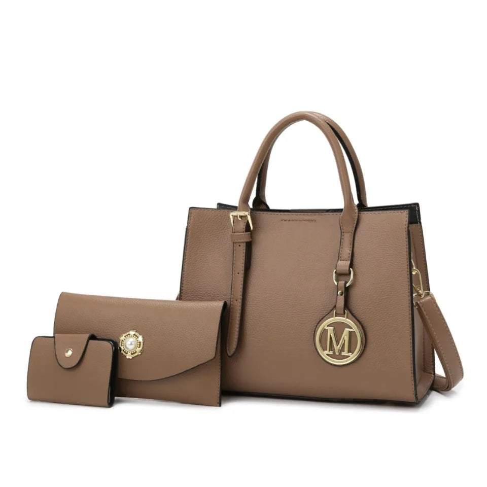 Trote set vintage a 3 pezzi o single-eleganti borse in pelle PU per donne