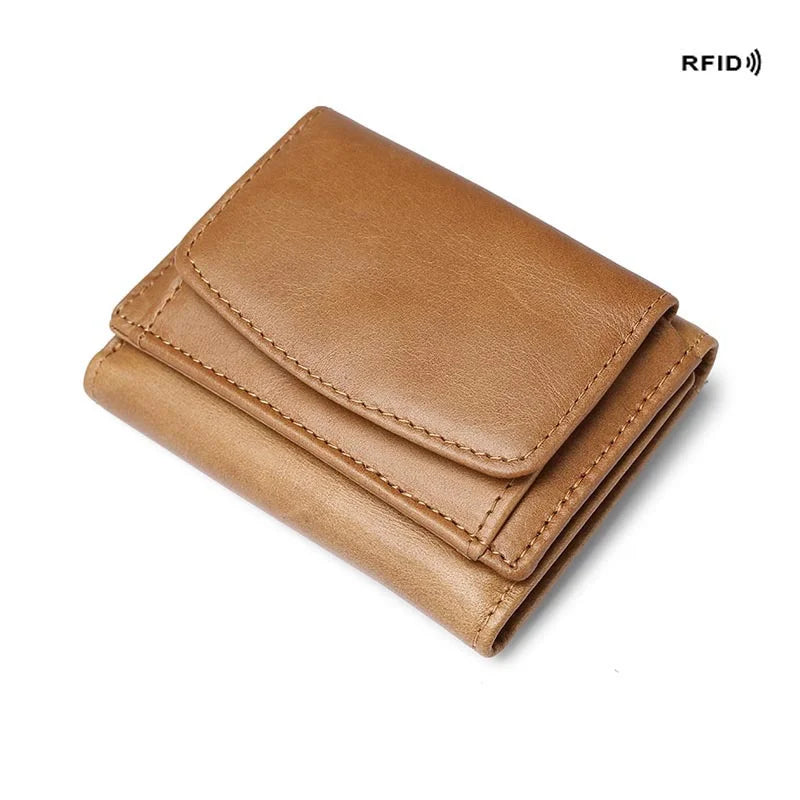 Portefeuille Airtag - Cuir véritable - Porte-carte Air Tag RFID