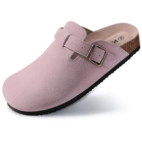 Echte suède klompen – Unisex comfort met boogondersteuning & Kurken voetbed
