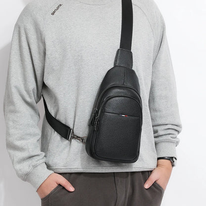 Borsa a tracolla - Borsa a tracolla da uomo in vera pelle al 100% – Casual & Elegante
