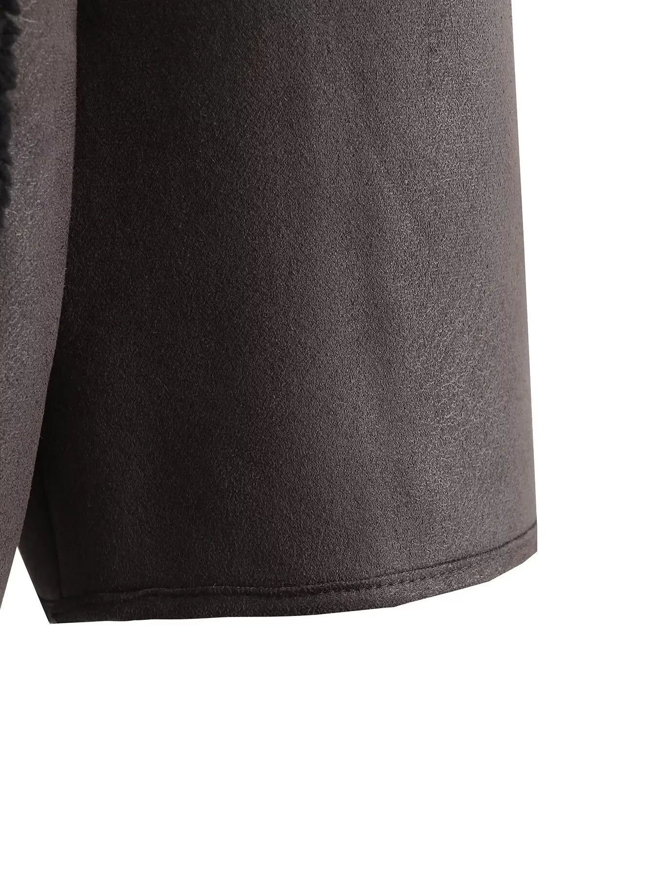 Kvinder Tykt Varmt Outwear Kunstlæder Jakker Efterår Vinter Vintage Langærmede Lapel Frakker Mode Dame Streetwear Top