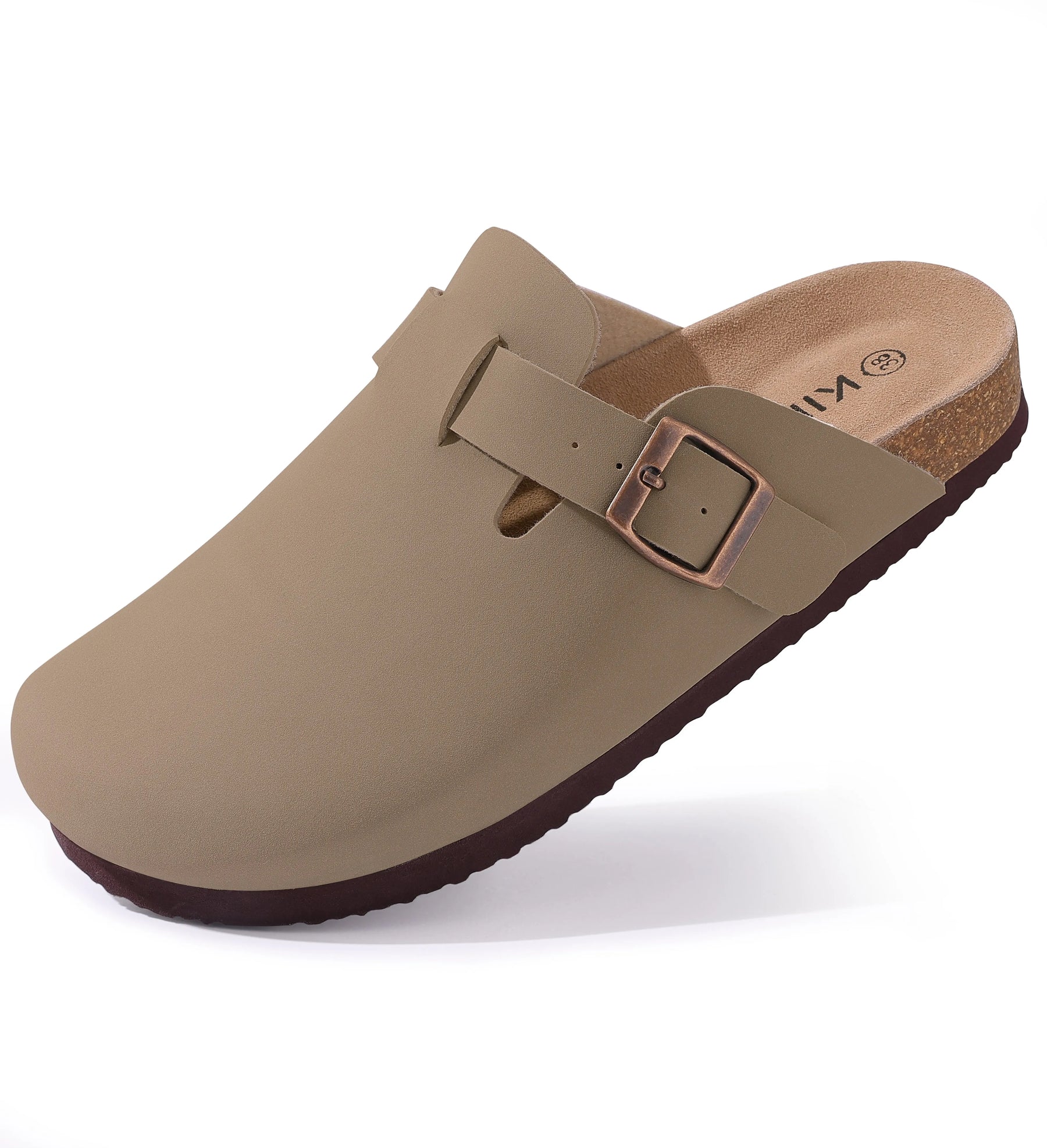 Genuine Suede Clogs – Unisex Comfort with Arch Support & Cork Footbed