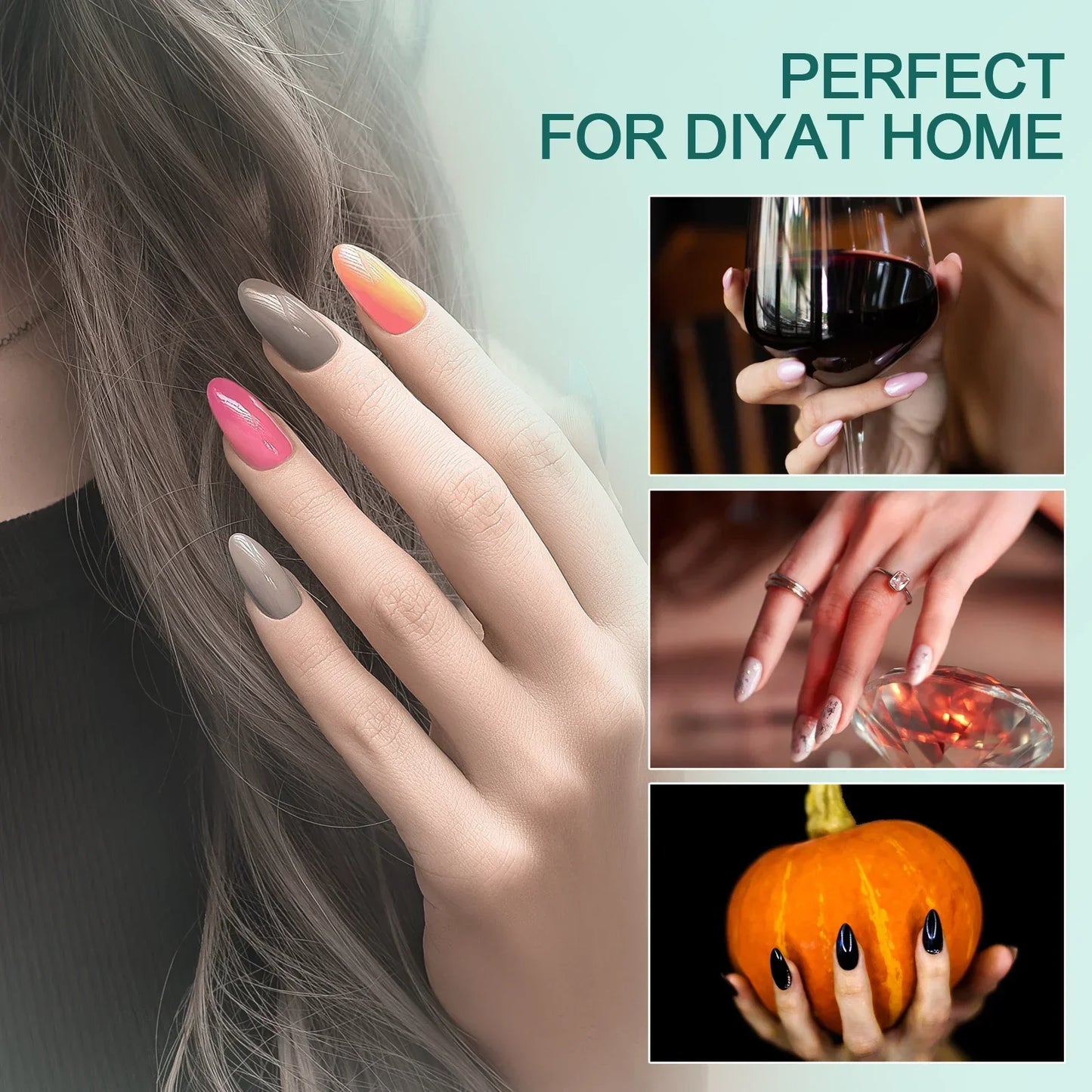 Pontas Nailpop Gel X – 120 unidades de gel macio, extensões fáceis de unhas