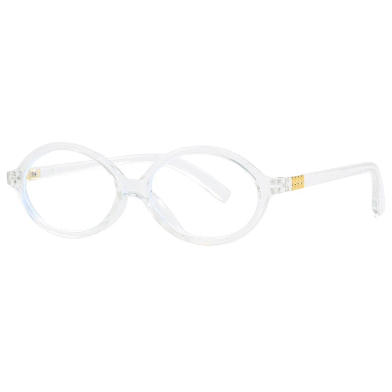 Oval Vintage Opticla Reading Glasses Women Small Size Anti Blue Light Computer Eyeglass Retro Prescription Spectacels