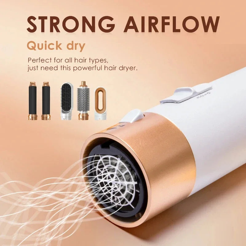 5 em 1 secador de cabelo conjunto pente quente profissional curling ferro alisador de cabelo ferramenta estilo para dyson airwrap secador de cabelo doméstico
