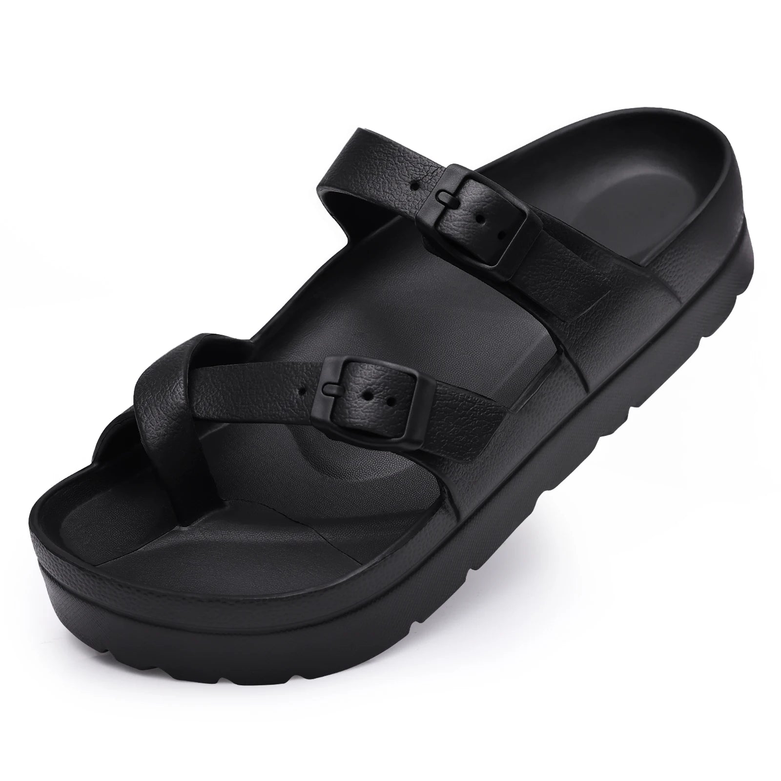 Damesplatform Sandalen Sandalen Zomerstrand Waterdichte sandalen mode boogondersteuning kussen glijbanen zacht licht eva platte schoenen