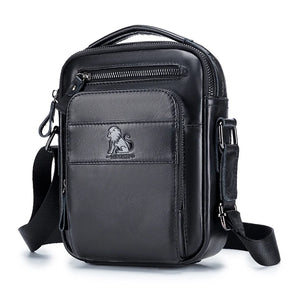 Sac bandoulière rétro en cuir pour homme – Cuir de vachette de qualité supérieure, style intemporel & Fonctionnalités quotidiennes