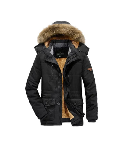 Waterproof Fleece Hooded Men Outdoor Jacket - Inclusive sizes — up to 6XL