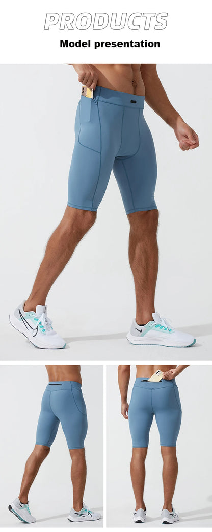 Short de compression pour hommes – Séchage rapide & Coupe extensible