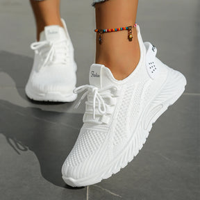 Women’s Casual Sneakers – Lightweight Fly-Weaving Fashion Shoes