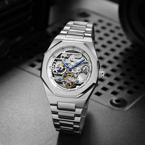 Miami Design -Silver Automatic Watch Men 3D Diamond Diamant Diam