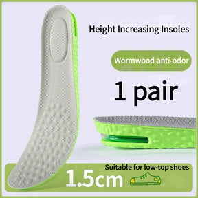 Air Cushion Insoles for Height, Shock Absorption & Odor Control