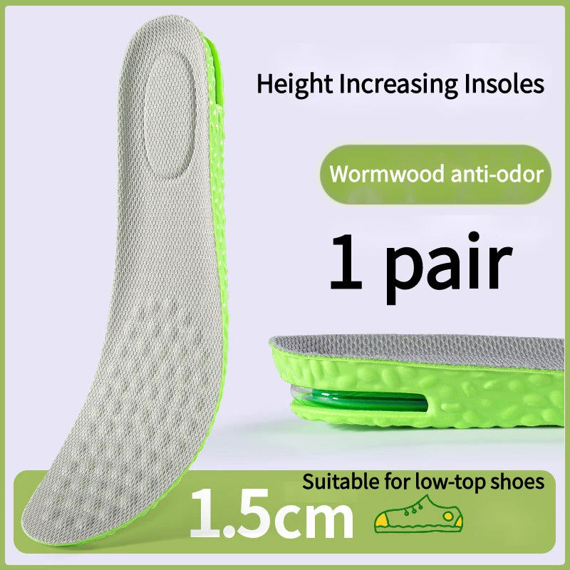 Air Cushion Insoles for Height, Shock Absorption & Odor Control