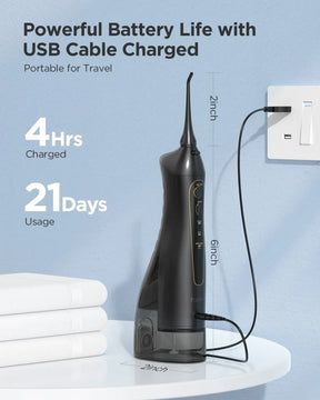 Water Flossers Oral Irrigator- Dental 3 Modes Water Tank for Teeth 300ML Waterproof Teeth Cleaner