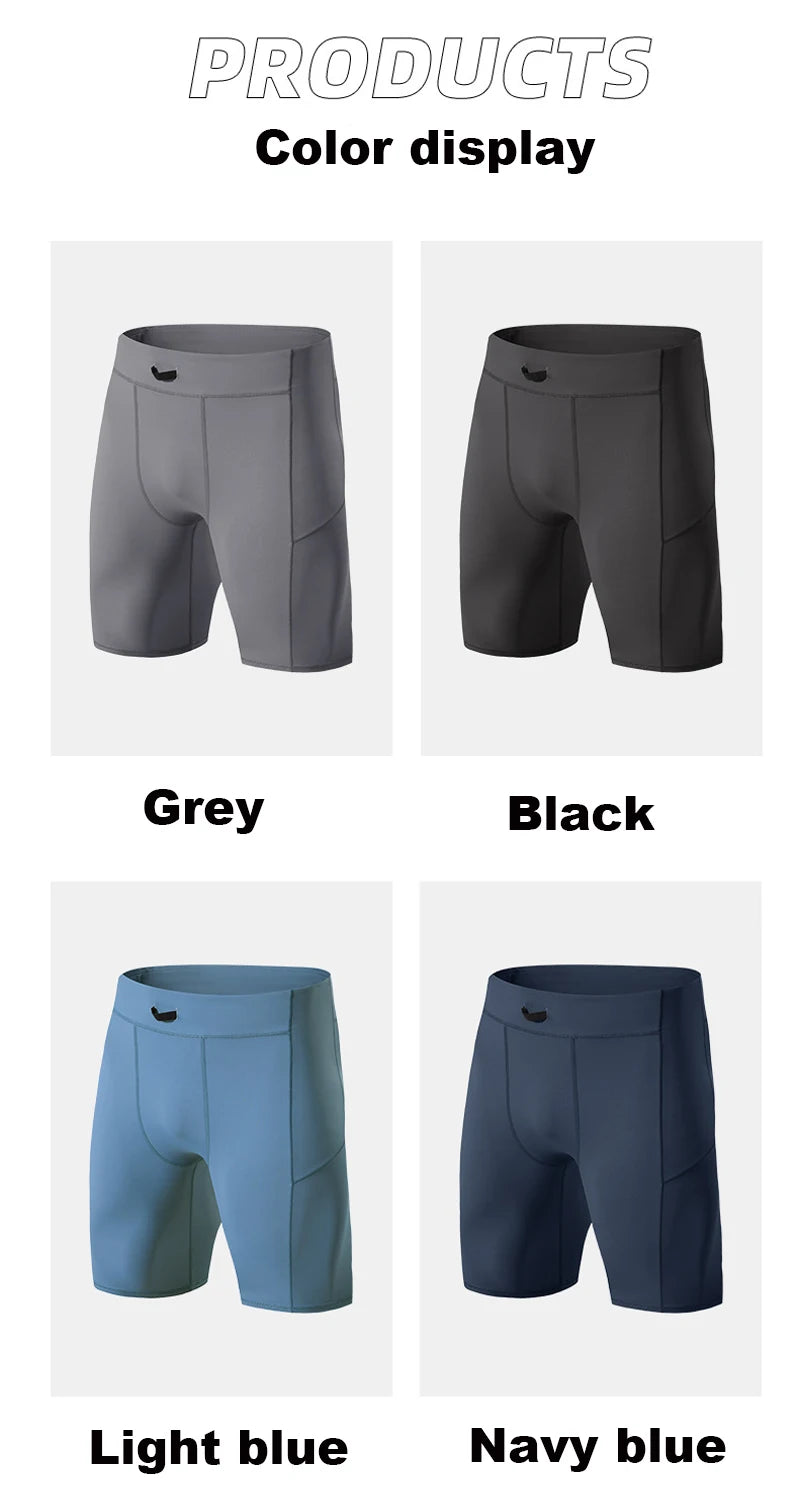 Short de compression pour hommes – Séchage rapide & Coupe extensible