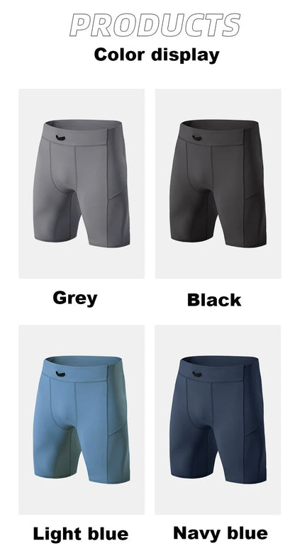 Short de compression pour hommes – Séchage rapide & Coupe extensible