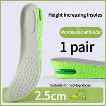 Air Cushion Insoles for Height, Shock Absorption & Odor Control