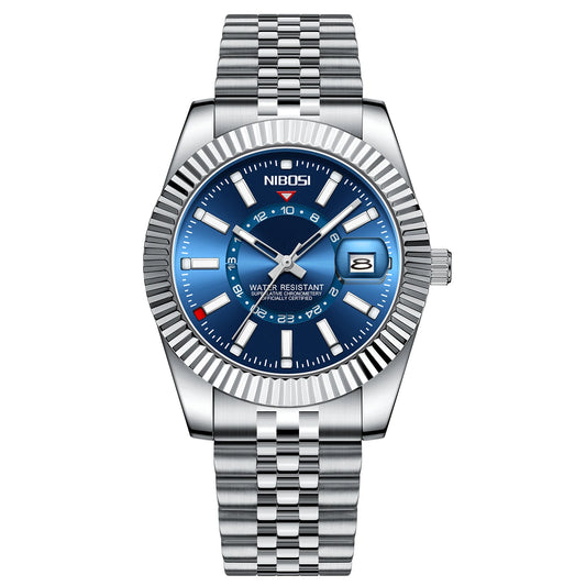 MIAMI EXPRESS NIBO - Luxury Wristwatch For Man Waterproof Sport Luminous Date Men Watch Quartz Stainless Steel Men's Watches