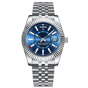 Miami Express Nibo - Orologio da polso di lusso per uomo Sport impermeabile da uomo luminoso da uomo orologio in acciaio inossidabile inossidabile