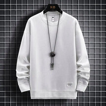 Set di waffle lounge da uomo-felpa e pantaloni casual di 2 pezzi