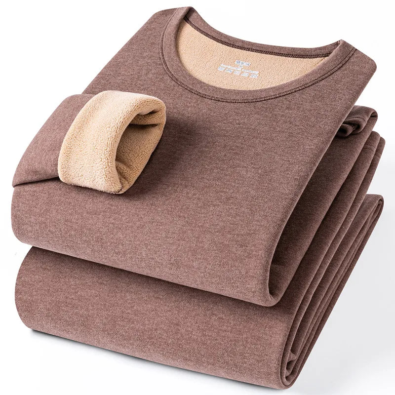 Large Størrelse 8XL Termisk undertøysett for menn Høst Vinter Fritid Ensfarget Long Johns Holder varmen Kaldt vær Termisk klær