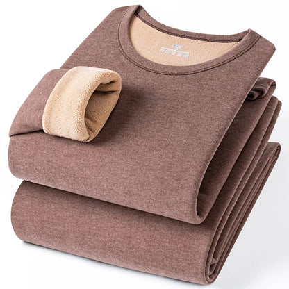 Large Størrelse 8XL Termisk undertøysett for menn Høst Vinter Fritid Ensfarget Long Johns Holder varmen Kaldt vær Termisk klær
