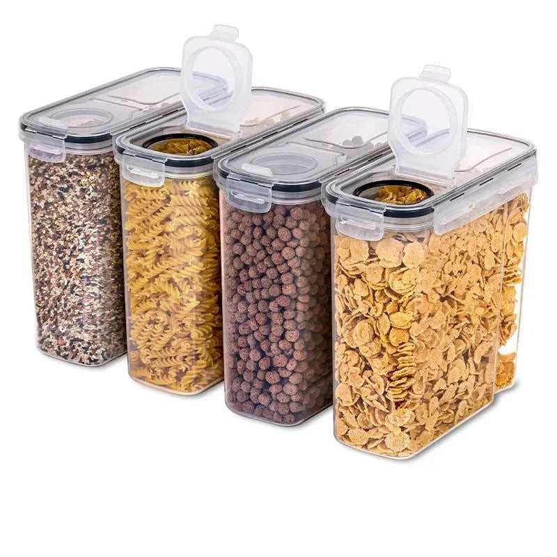 Contenitori di stoccaggio degli alimenti ermetici con organizzatore di coperchio Organizzatore di cereali Contenitori di cereali Contenitori di stoccaggio alimentare Organizzatore da cucina
