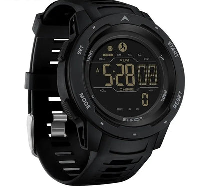MIAMI Design - Herreure Sports Skridttæller Kalorier 50M Vandtæt LED digitalur Militærarmbåndsur Relogio Masculino 2145
