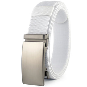 Sports Elastic Tactical Belt – Automatic Metal Buckle, Stretch Nylon Military Unisex Belt (115–150CM)