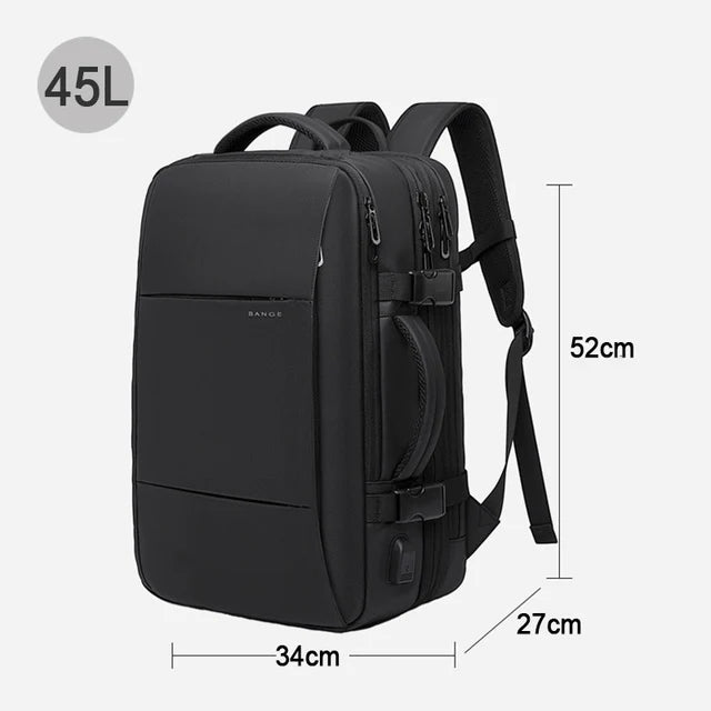 Expandable Waterproof Travel Backpack – Fits 17.3" Laptop – Large Capacity for Travel, Business & Outdoor – Unisex