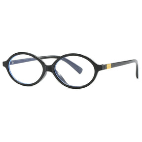 Oval Vintage Opticla Reading Glasses Women Small Size Anti Blue Light Computer Eyeglass Retro Prescription Spectacels