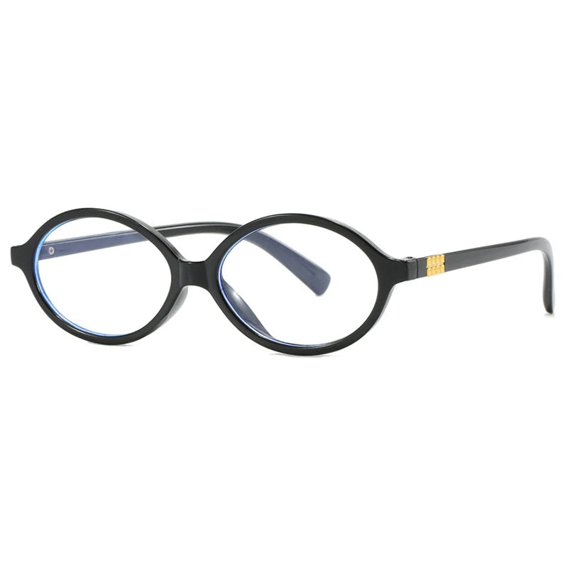 Oval Vintage Opticla Reading Glasses Women Small Size Anti Blue Light Computer Eyeglass Retro Prescription Spectacels