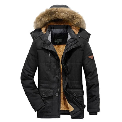 Waterproof Fleece Hooded Men Outdoor Jacket - Inclusive sizes — up to 6XL
