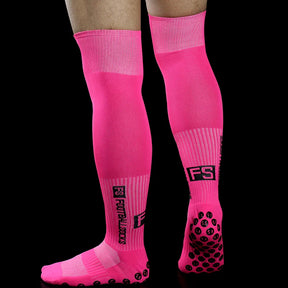 New Long FS Football Socks Men Women Sports Round Silicone Non-Slip Grip Football Socks