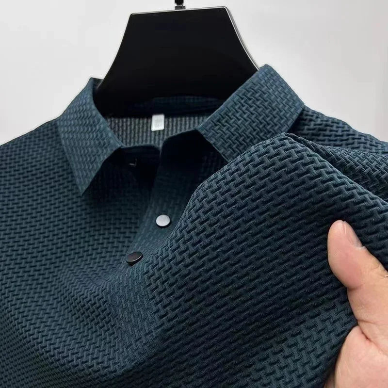 Camiseta polo para hombre: M-4XL, transpirable y absorbente de sudor