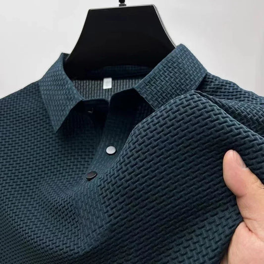 Polo T-shirt til mænd – M-4XL, åndbar & Svedtransporterende