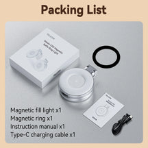 Telesin smartphone magnetische vullamp Mini selfie licht 3 modi verstelbare helderheid voor iPhone Xiaomi Huawei Samsung telefoon