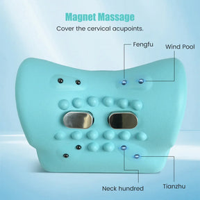 Oplaadbaar draagbaar nekmassagekussen 3-in-1 Shiatsu nek & Rugmassageapparaat met afstandsbediening, vibratie/diepe weefselmassage