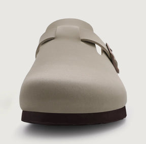 Genuine Suede Clogs – Unisex Comfort with Arch Support & Cork Footbed