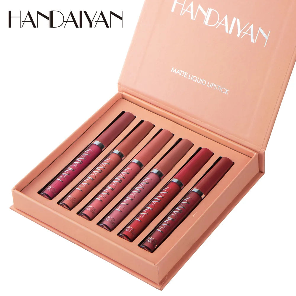 6 PCS Korean Lipstick Set – The Famous Korean Makeup | Long-Lasting, Waterproof & Matte -Original product- Free Shipping to Europe