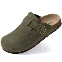 Echte suède klompen – Unisex comfort met boogondersteuning & Kurken voetbed