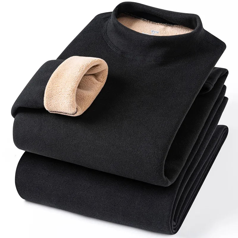 Large Størrelse 8XL Termisk undertøysett for menn Høst Vinter Fritid Ensfarget Long Johns Holder varmen Kaldt vær Termisk klær