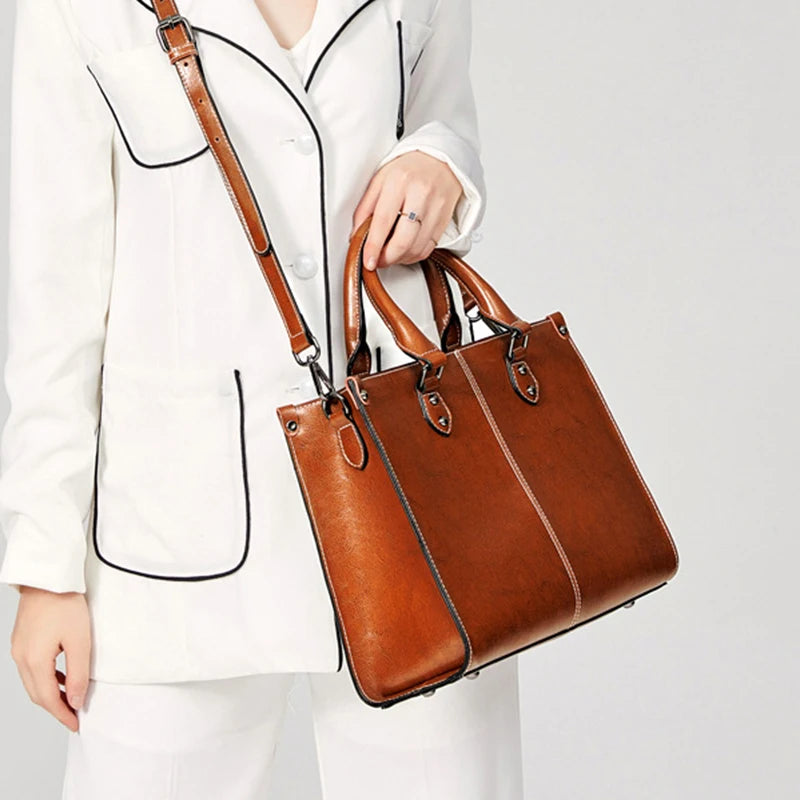Sac à bandoulière pour femme – Cuir véritable | Mode & Fonctionnalité