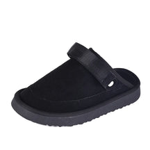Women's Suede Gold Clog Platform Back Strap Clogs – Large Size, Casual Autumn Design