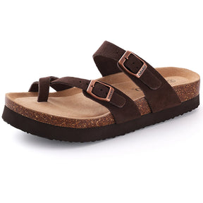 Fashion Suede Platform Mules – Soft Cork Clogs with Arch Support for All-Day Comfort