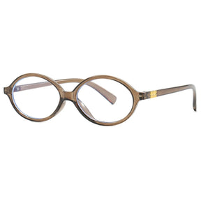 Oval Vintage Opticla Reading Glasses Women Small Size Anti Blue Light Computer Eyeglass Retro Prescription Spectacels