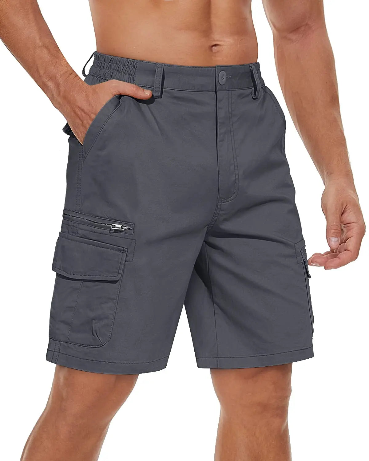 MIAMI DESIGN – TAC Cargo Shorts 97 % bomuld Herre Loose Fit Multi-lommer Retro Outdoor