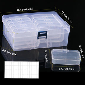 Organisateur de peinture de diamant de bricolage et de nail - Boîte de rangement bijoux et strass