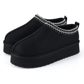 Tazzy Winter Suède Fuzzy Pantoffels voor Dames – Warm, Antislip & Binnen-/buitencomfort