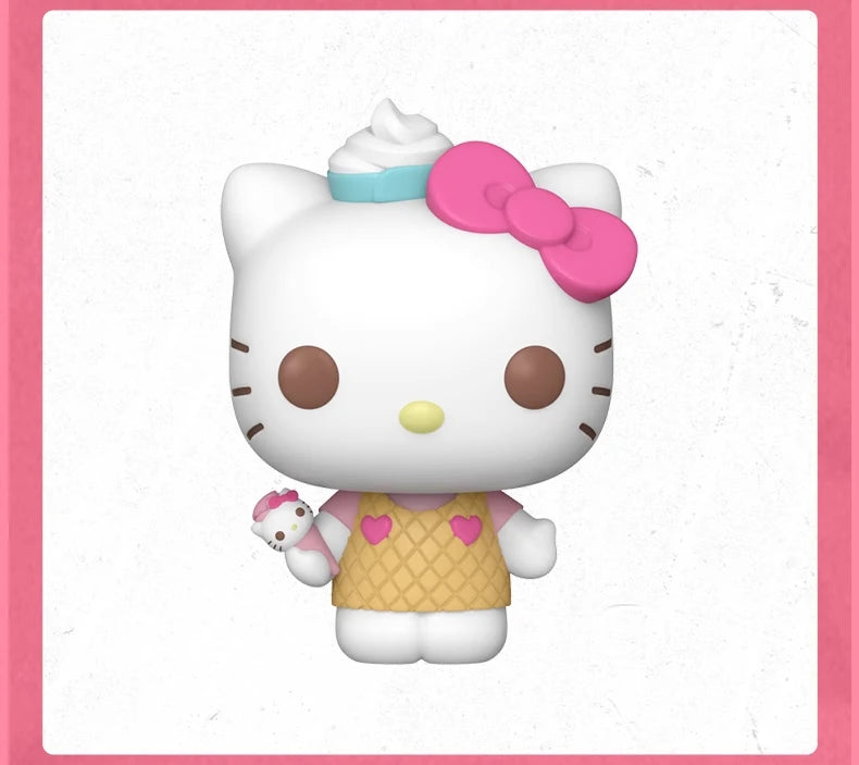 Genuine Edition FUNKO POP™ HelloKitty, My Melody, Kuromi Anime Action Desktop Ornament  Collectible Model